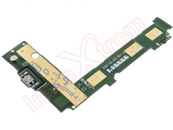 Placa inferior with connector of charge, data and accesories and microphone for Nokia Microsoft Lumia 535
